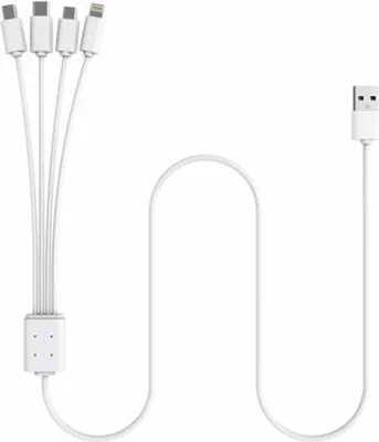 Immagine prodotto di Cavo Xlayer Octopus 4-in-1 multi-USB da 1,5 m, bianco