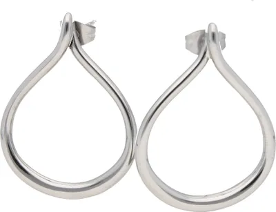 Produktbild von Ohrstecker Jacques Charrel geschwungen, Edelstahl Silber Onesize