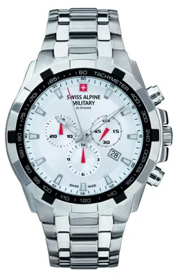 Produktbild von Swiss Alpine Military Herren Uhr Chrono 7043.9132SAM Edelstahl
