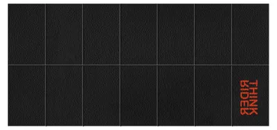 Produktbild von Trainingsmatte für Fahrradtrainer - Bodenmatte - Yogamatte - Schwarz