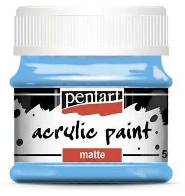 Obrázek produktu pro Akrylová barva matná PENTART 50 ml SVĚTLÁ MODRÁ