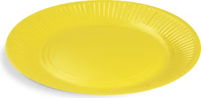 Produktbild von 300 Pappteller rund FF Ø 23 x 1,6 cm gelb – Imbissteller, Party-/Kuchenteller