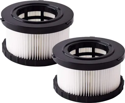 Produktbild von 2x Trade-Shop Ersatz HEPA-Filter / Rundfilter / Staubfilter / Lamellenfilter für DeWalt Akku Handsauger wie DC515 18V ersetzt DC5151H