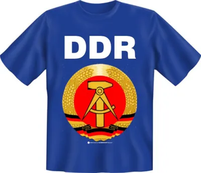 Produktbild von DDR T-Shirt für Herren & Damen, Größe M, 100% Baumwolle, Standard 100