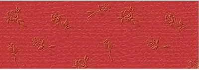 Produktbild von Prägekarton Elegance 220g/qm 23x32cm VE=5 Blatt Rosen schweizerrot