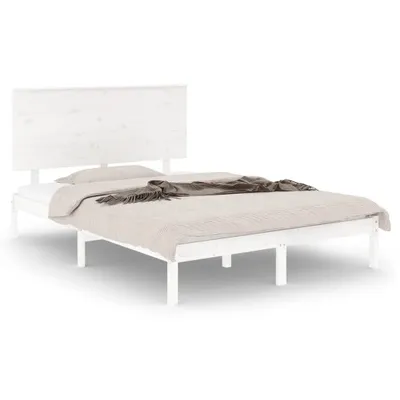 Obrázok produktu pre vidaXL Posteľ z masívu bez matraca biela 140x200 cm borovicové drevo