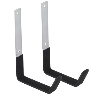 Image de 2x support mural en acier Crochet de roue Support mural Maclean pour pneus Roues Échelle Vélo Acier Charge max. 10kg