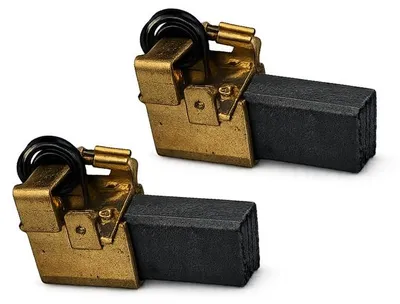 Image de 2 balais de charbon 7 x 12 x 18 mm pour Bosch POF 1200 AE | 1400 ACE (1609203V51)