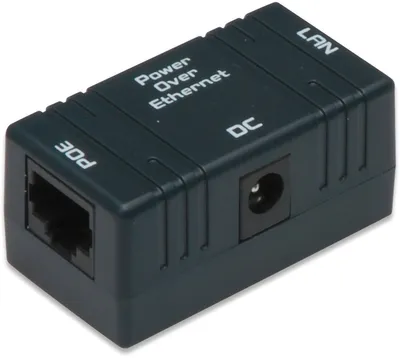 Produktbild von Digitus Passive PoE Wandbefestigungsdose, RJ45/DC/PoE, Schnelles Ethernet, 10,100 Mbit/s, 25 mm, 100 mm, 26 g, 187,5 cm³