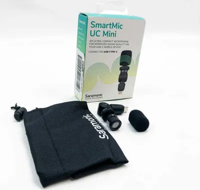 Produktbild von Saramonic Professional Mini-Plug-Play-Mikrofon kompatibel mit IOS iPhone Smartphone Recording Broadcast Podcast Mikrofone