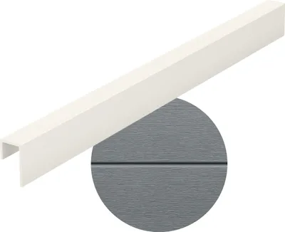 Produktbild von VOX Kerrafront FS-251 Universalprofil Quarzgrau 3m Fassadenabschluss Paneel Zubehör Wartungsfrei Wetterfest Kerracore Technologie Fassadenleiste