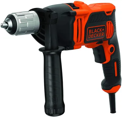 Produktbild von Black & Decker BEH850-QS, Handbohrmaschine, Ohne Schlüssel, Schwarz, Orange, 1,3 cm, 3100 RPM, 3,2 cm