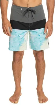 Produktbild von Quiksilver Badeshorts Surfsilk Panel 18" Boardshorts grau : 32 Größe: 32
