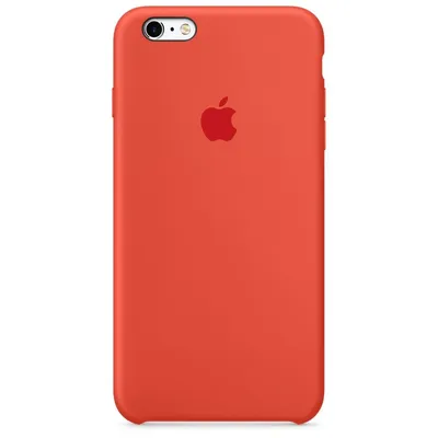 Produktbild von Apple iPhone 6/6s Plus Silikon Case Handyhülle Schutzhülle orange Neu Händler