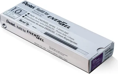 Obrázok produktu pre Balenie 12 náplní do pera Pentel LR10-V – Energel, fialová farba, hrúbka 0,1 mm
