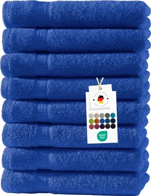 Immagine prodotto di Asciugamani per ospiti 30x50 cm in cotone 100% in set da 8, asciugamani in spugna 500 g/m2