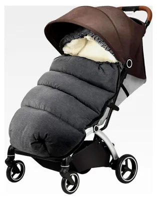 Produktbild von Fußsack für Kinderwagen, Winterfußsack für Babys, Universeller Fußsack für Kinderwagen, Sack für den Winter, Verdicktes Design für den Winter, geeignet für alle Kinderwagen und Babyschalen
