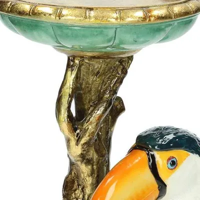 Immagine prodotto di Portacandele Tucano - Portacandele colorato - 30cm - Design tropicale - Per