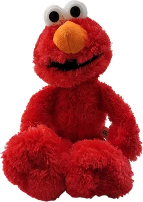 Produktbild von Soma Sesamstrasse Kuscheltier Plüsch Figur 35 cm Plüschtier Stofftier kuschelweich ab den ersten Lebensmonaten geeignet als Geschenk (Elmo Rot)