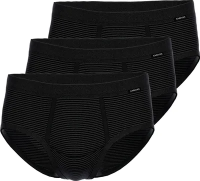 Produktbild von Ammann 3er Pack Jeans Feinripp Slip / Unterhose Im sportlich-klassischem Schnitt, Aus strapazierfähiger Baumwolle, Mit Weichelastikbund
