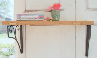 Produktbild von Traumhaftes Landhaus Wandregal Regal 'Stella' aus Holz, im Shabby Chic Stil