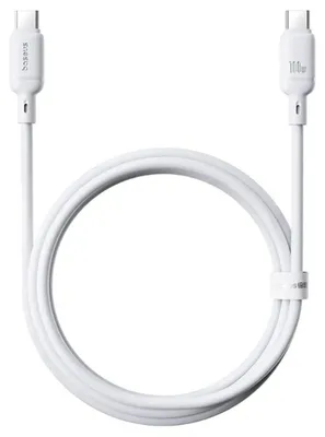 Zdjęcie produktu dla Baseus P10377704213-00, 1 m, USB C, USB C, USB 3.2 Gen 1 (3.1 Gen 1), 0,48 Gbit/s, Biały