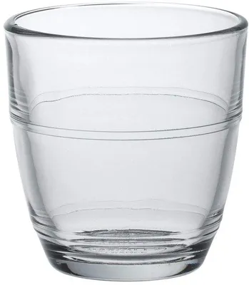 Imagen del producto de Uniqoos® Juego de 6 vasos – vasos versátiles de 16 cl para uso doméstico y para eventos, vasos resistentes para el día a día con un diseño clásico, ideales para servir agua y zumos
