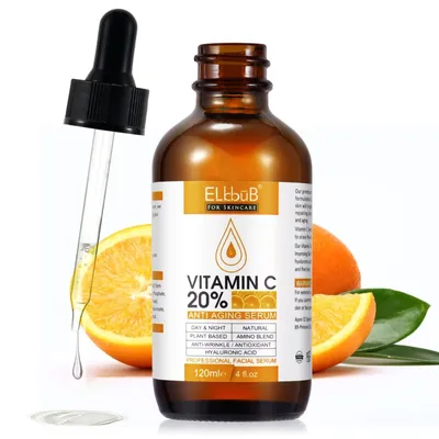 Obrázok produktu pre Pleťové sérum s vitamínom C a E s kyselinou hyalurónovou proti starnutiu vrások vegánske, 2x 120ml
