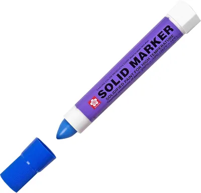 Obrázek produktu pro Sakura Solid Marker, Modrá, Modrá, -10 - 200 °C, Betonový, Sklo, Železo, Kůže, Papír, Guma, Dřevo, 132 mm, 1 kusů