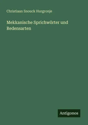 Produktbild von Mekkanische Sprichwörter und Redensarten