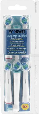 Produktbild von SCANPART Ersatzzahnbürste alternativ für Oral-B Classic (Alternative zu 301534) 6 Stück