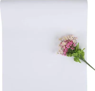 Produktbild von Selbstklebende Weiße Tapete 40x500cm für Wohnzimmer Küche Schlafzimmer