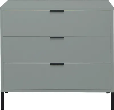 Produktbild von Kommode Schubladenschrank Beistellschrank Holzkommode "Boulder III" Pine Green Quadratform