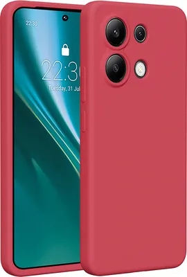 Produktbild von Etteri Silikonhülle für Xiaomi Redmi Note 13 4G Handyhüllen Himbeere