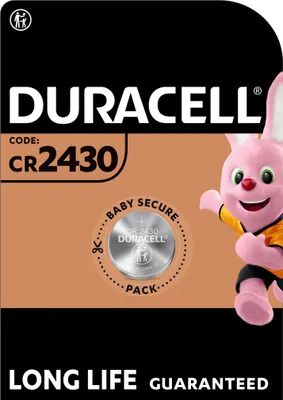 Produktbild von Duracell DL2430, Lithium, Button/coin, 3V, 3 mm, 2,2 cm, 9g