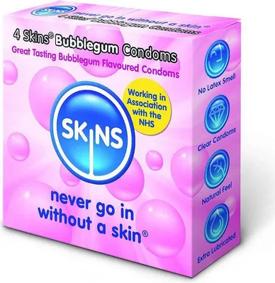Produktbild von Skins - Bubblegum Premium-Kondome Packung 4