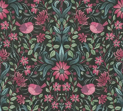 Zdjęcie produktu dla A.S. Creation | Maison Charme | 390751 | Tapeta flizelinowa | Kwiatowy wzór | 10,05 x 0,53 m | Czarny | Salon | Przedpokój | Biuro | Kuchnia | Pokoje dzienne