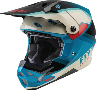 Produktbild von FLY Racing Formula CP Rush Motocross Helm, schwarz/weiß/blau, L (58/59)
