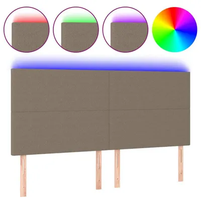 Zdjęcie produktu dla VidaXL 3122170, Szarobrązowy, Poliester, Drewno, 2000 mm, 118 cm, 128 cm, 50 mm