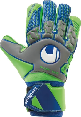 Produktbild von uhlsport Tensiongreen Supersoft Torwarthandschuhe Dark Grau/Fluo Grün/Marin 11