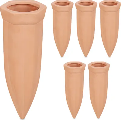 Produktbild von relaxdays Tonkegel zur Bewässerung im 6er Set