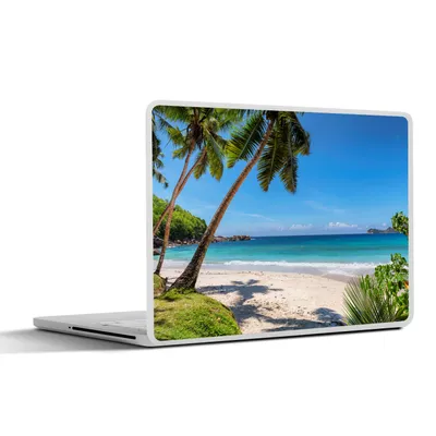 Produktbild von MuchoWow® Laptop Aufkleber Sticker Cover Strand - Meer - Palmen - Sonne 30x21 cm - Sticker für Laptop - Selbstklebend
