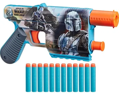 Obrázok produktu pre Nerf Star Wars The Mandalorian Dart Blaster, hračkárska zbrań, 8 rok / roky