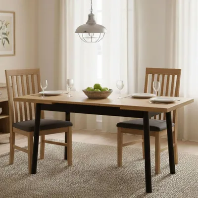 Image de Rodello - Table Extensible, 153x75x75h cm Noir, Extensible