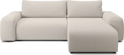 Produktbild von FEDVE Ecksofa Eckcouch mit Schlaffunktion Bornim Universal Bettkästen Couch Sofagarnitur Creme (Anthologie 01)