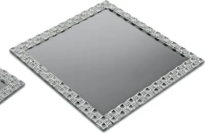 Produktbild von Spiegelplatte, Kerzenteller BRILLIANT STRASS quadratisch 25x25cm Formano WA