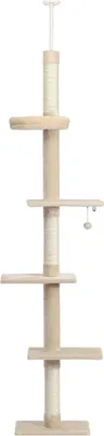 Obrázek produktu pro Nastavitelná věž pro kočky, stabilní pětiúrovňová konstrukce, vhodná pro výšku stropu 243-273 cm , AMT0160BGAMT0160BG, 'année dernièrePoslední rok
