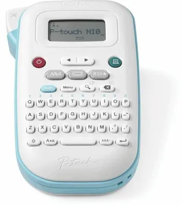 Productafbeelding van Brother PT-N10, Thermische transferprinter, 180 x 180 DPI, 9 mm/s, Kleur, Blauw, Wit