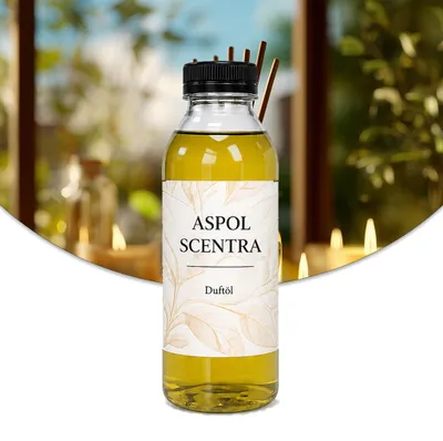 Produktbild von Aspol Scentra Zitronengras und Citronella UFIREADY Duftöl für Kerzen und Diffusoren 500 ml, KI-generiertes Bild