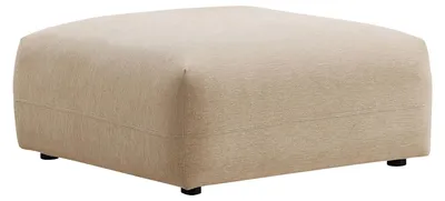 Produktbild von Beiger Sitzhocker aus strukturiertem Stoff von MIBASTO